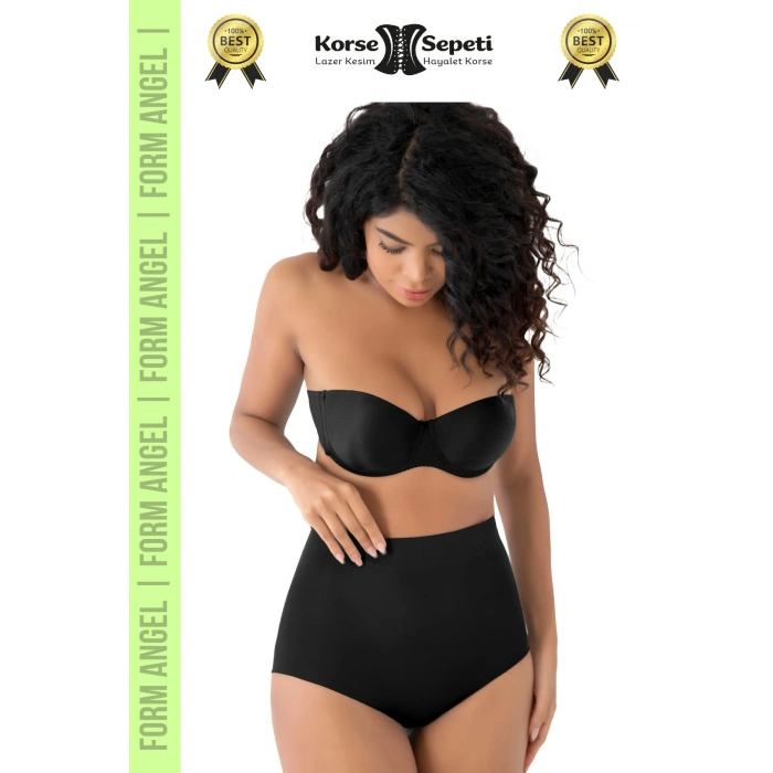 #Korse İz Yapmayan 2 Beden Küçülten Kaymaz Toparlayıcı Lazer Kesim Slip Korse 2li Set