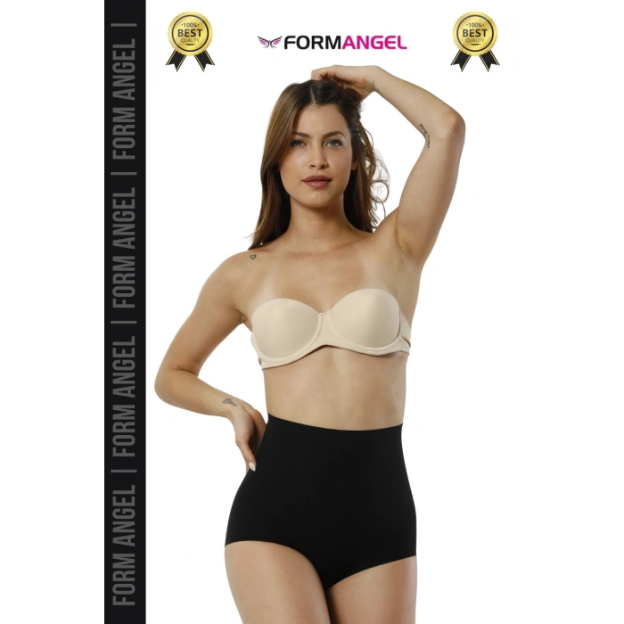#Korse 2 Beden İncelten Toparlayıcı İz Göstermeyen Kaymaz Kadın Lazer Kesim Slip Korse - 5 Adet