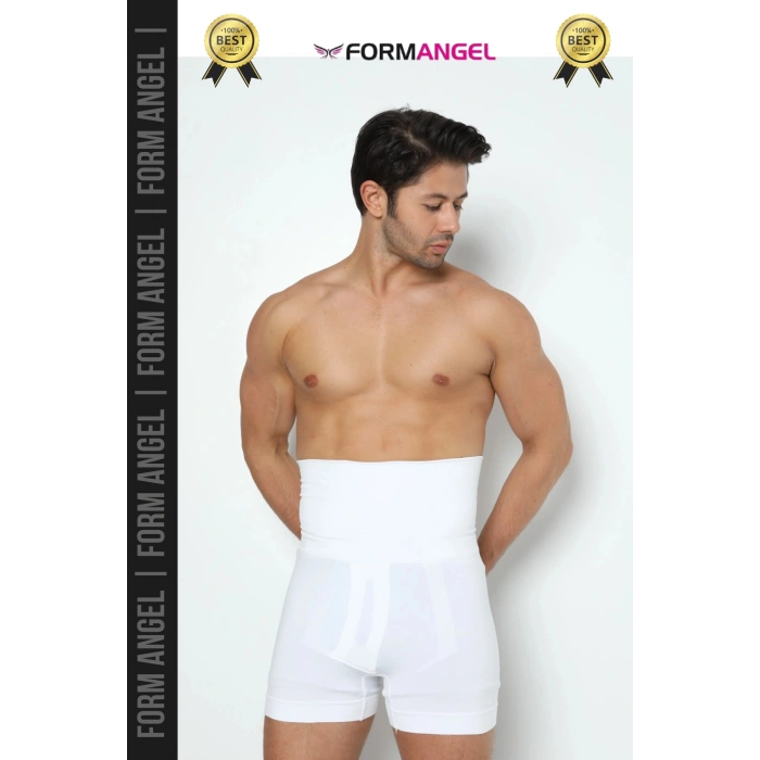 #BoxerKorse Göbek Düzleştirici Bel Basen Toparlayıcı Sıkılaştırıcı Duble Erkek Boxer Korse - 2 Adet