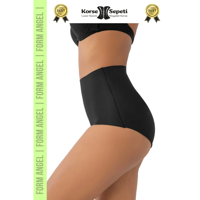 #Korse İz Yapmayan 2 Beden Küçülten Kaymaz Toparlayıcı Lazer Kesim Slip Korse 4lü Set