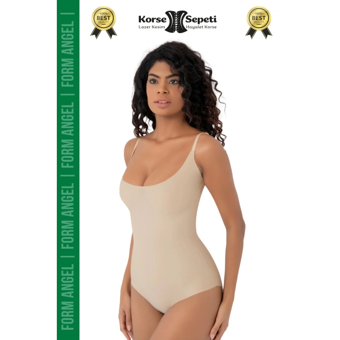 #Korse Kayma Önleyen 2 Beden Küçülten İz Yapmayan Lazer Kesim Göğüs Destekli Body Korse 6lı Set
