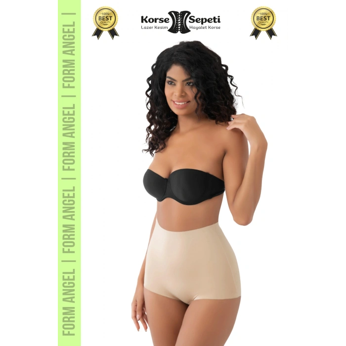 #Korse İz Yapmayan 2 Beden Küçülten Kaymaz Toparlayıcı Lazer Kesim Slip Korse 6lı Set