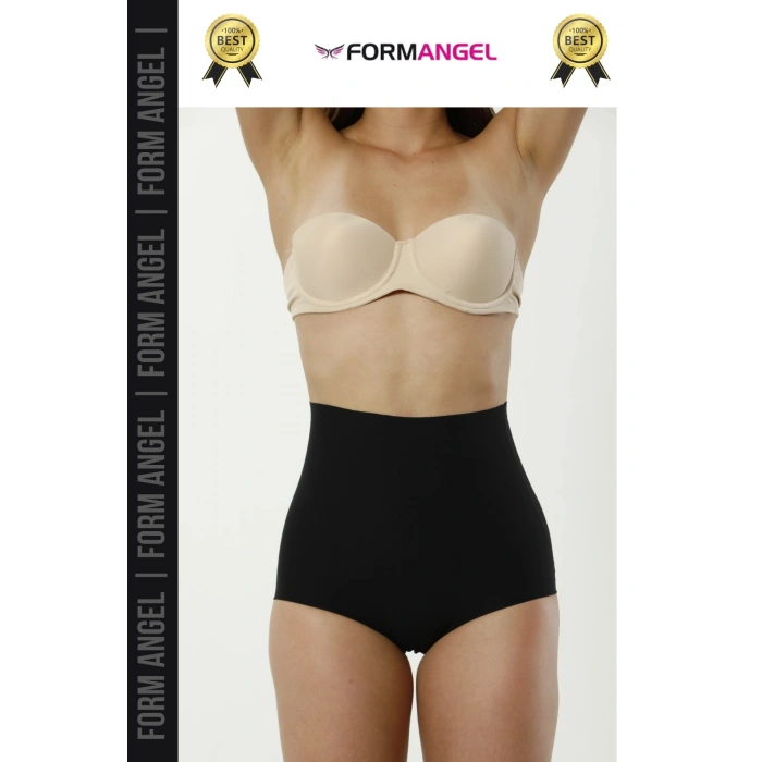#Korse 2 Beden İncelten Toparlayıcı İz Göstermeyen Kaymaz Kadın Lazer Kesim Slip Korse - 1 Adet