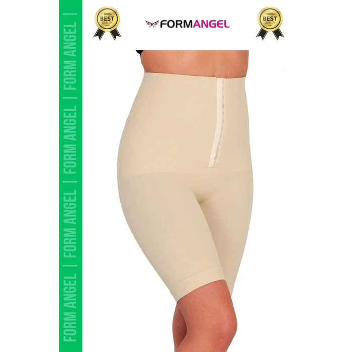 #Korse Yüksek Bel Vücut Karın Mide Şekillendirici Külot Fermuarlı Toparlayıcı Slip Korse - 2 Adet
