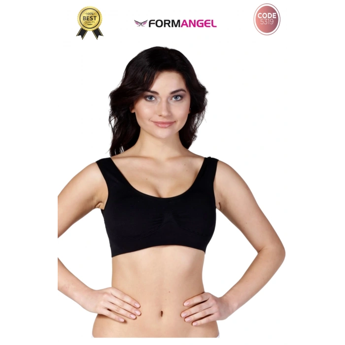 #Büstiyer Dikişsiz Seamless Kadın Esnek Yumuşak Kumaş Kalın Askılı Pedli Spor Büstiyer - 1 Adet