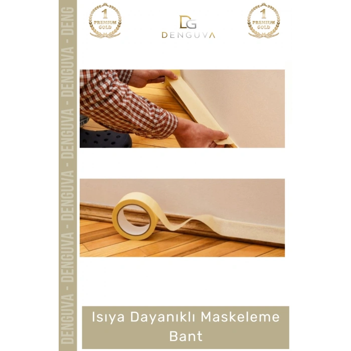 #KapıPencereBantı Hotmelt Isıya Dayanıklı Krep Kağıt Endüstriyel Maskeleme Güçlü Boya Badana Bandı - 1 Adet
