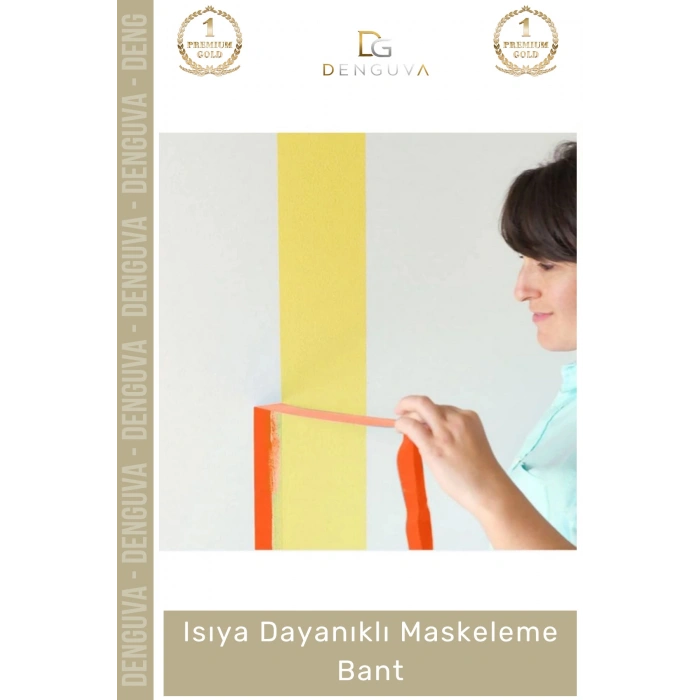 #KapıPencereBantı Hotmelt Isıya Dayanıklı Krep Kağıt Endüstriyel Maskeleme Güçlü Boya Badana Bandı - 1 Adet