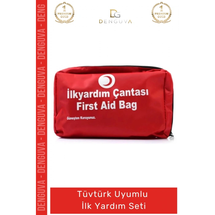 #İlkyardımÇantası Araç Motosiklet Ofis İş Yeri Tekne Profesyonel Acil Tam Ecza Ilk Yardım Bez Çantalı Set