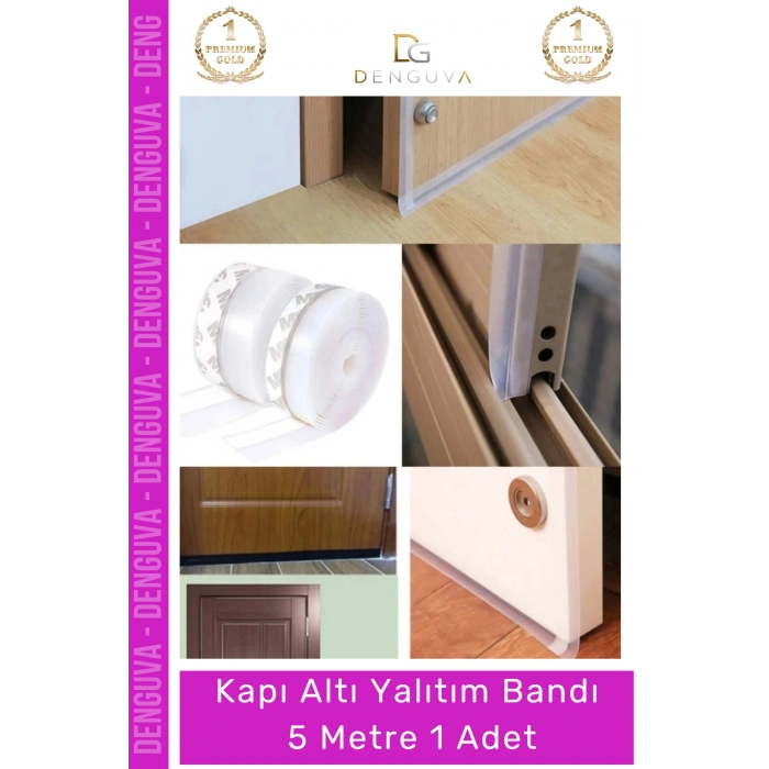 #YalıtımBandı Polimer Silikon Kapı Altı Rüzgar Toz Isı Yalıtımı Yalıtım Şeffaf Şerit Bant 5mt - 1 Adet