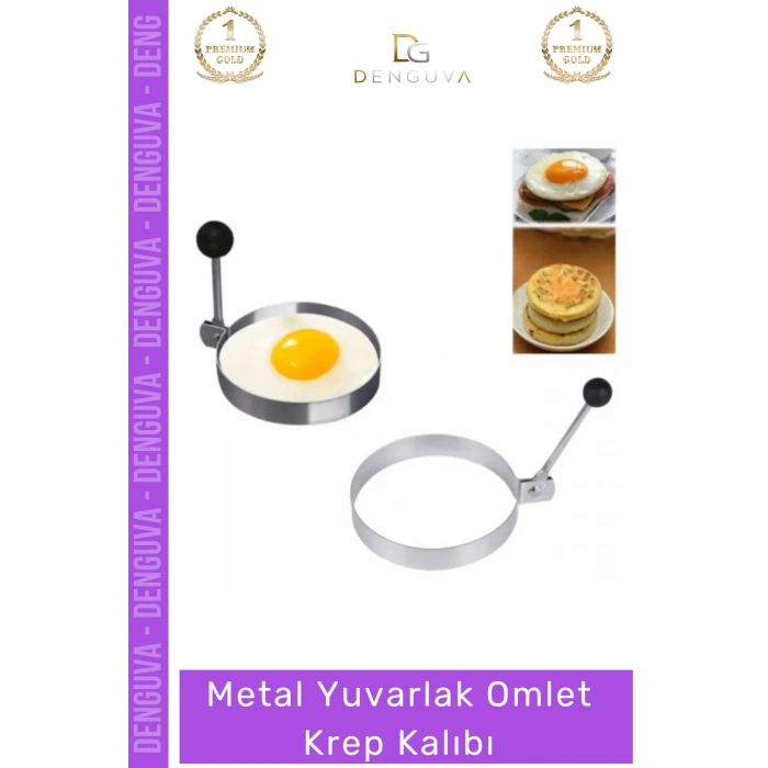 #OmletKalıbı Metal Yanmaz Yapışmaz Paslanmaz Çelik Profesyonel Kahvaltı Sunum Yuvarlak Omlet Krep Kalıbı
