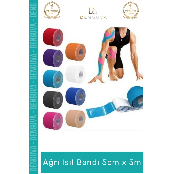 #AğrıBandı Kore Ginsengli Glukozamin Gümüş İyonu Saponin Omuz Karın Kalça Ağrı IsıI Bandı 5cm x 5m
