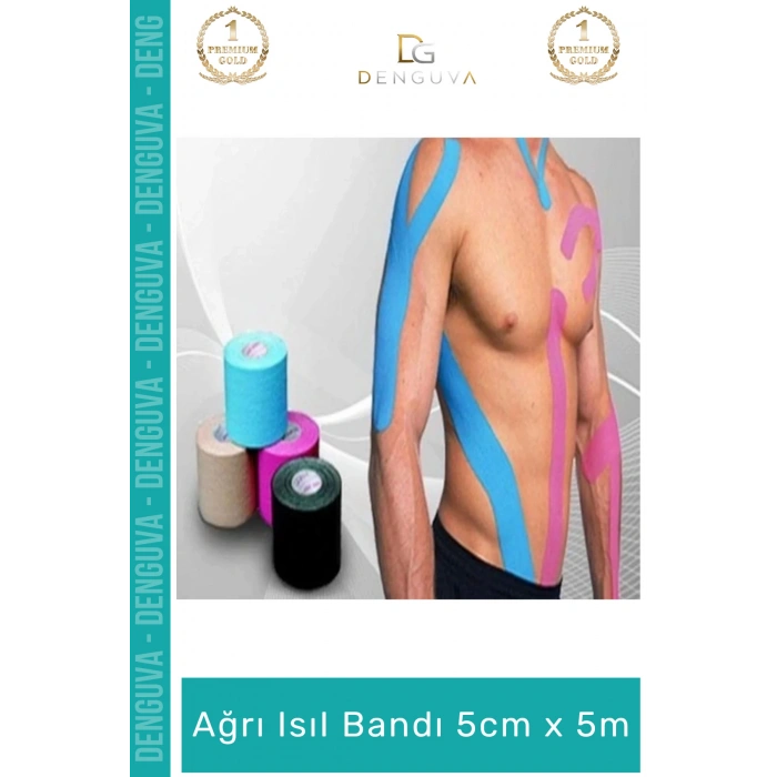 #AğrıBandı Kore Ginsengli Glukozamin Gümüş İyonu Saponin Omuz Karın Kalça Ağrı IsıI Bandı 5cm x 5m