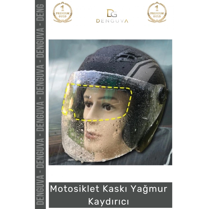 #MotosikletKaskı Motosiklet Kaskı Şeffaf Su İtici Anti Sis Koruyucu Film Buhar Önleyici Yağmur Kaydırıcı
