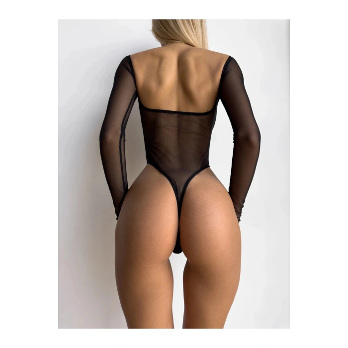 Özel Tasarım İç Gösteren Transparan Seksi Zarif Şık Büyüleyici Fantezi Kadın Babydoll