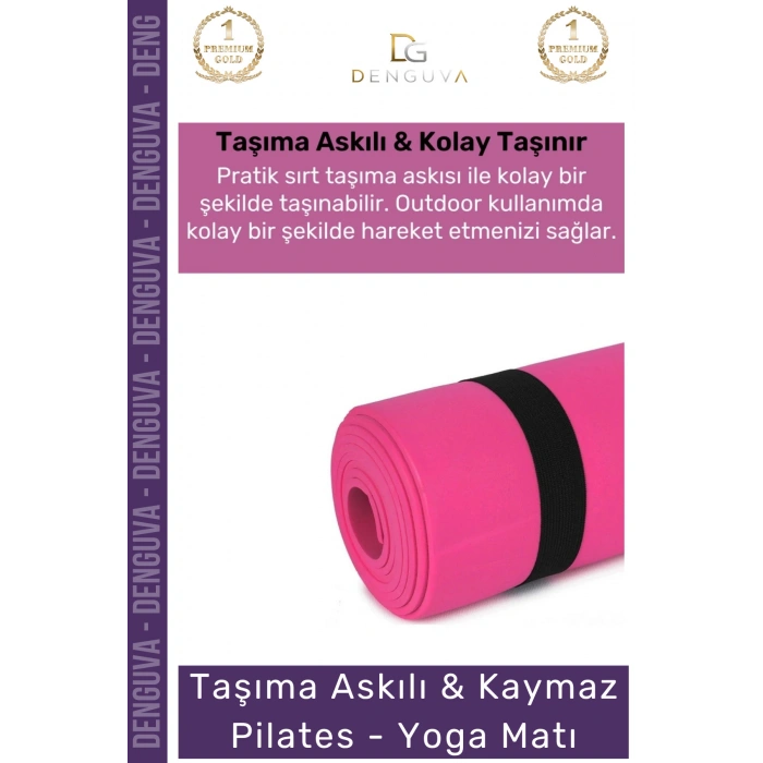#MeditasyonMinderi Taşıma Askılı Dayanıklı Uzun Ömürlü Konfor Kamp Pilates Yoga Meditasyon Minderi 16mm Mat
