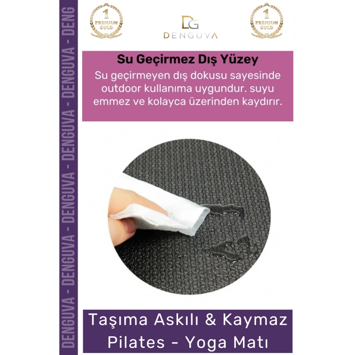 #MeditasyonMinderi Taşıma Askılı Dayanıklı Uzun Ömürlü Konfor Kamp Pilates Yoga Meditasyon Minderi 16mm Mat