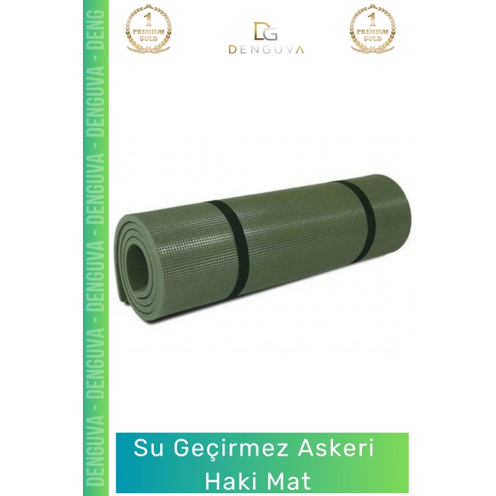#AskeriMat Su Geçirmez Isı Yalıtımlı Hafif Dayanıklı Kamp Outdoor 12 cm Köpük Askeri Haki Mat
