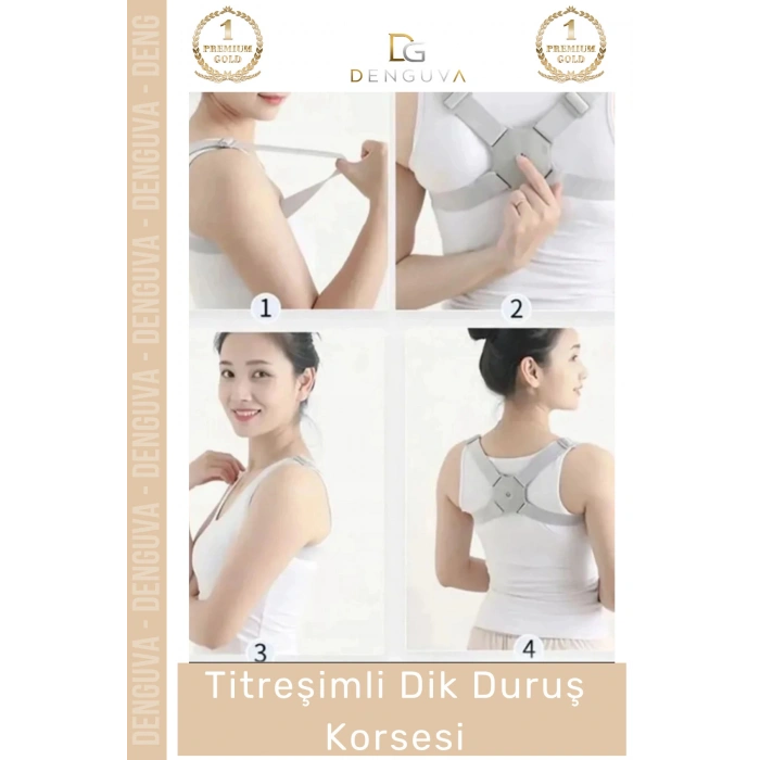 #MedikalKorse Akıllı Sensörlü Ayarlanabilir Şarjlı Destek Kambur Önleyici Titreşimli Dik Duruş Korsesi