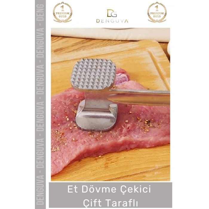 #EtDövmeÇekici Profesyonel Alüminyum Mutfak Gereci Kaliteli Kasap Tipi Et Dövme Çekici Çift Taraflı