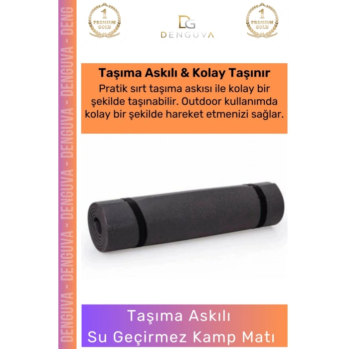 #KampMatı Taşıma Askılı Dayanıklı Kamp Pilates Yoga Spor Fitness Egzersiz Kaymaz Uyku Matı Yer Minderi