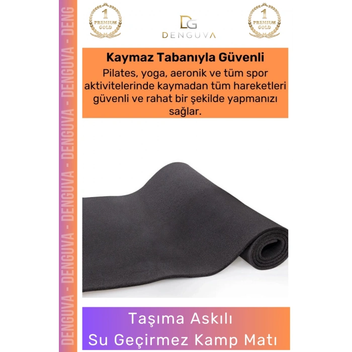 #KampMatı Taşıma Askılı Dayanıklı Kamp Pilates Yoga Spor Fitness Egzersiz Kaymaz Uyku Matı Yer Minderi