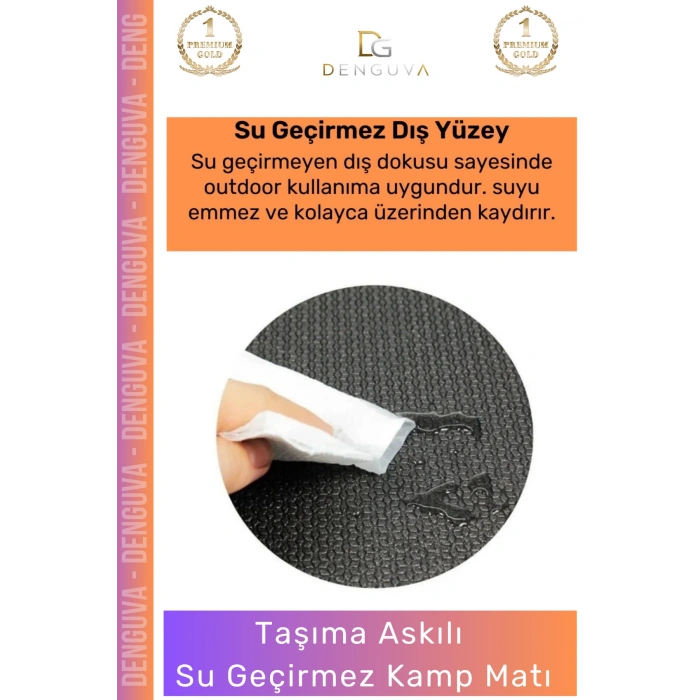 #KampMatı Taşıma Askılı Dayanıklı Kamp Pilates Yoga Spor Fitness Egzersiz Kaymaz Uyku Matı Yer Minderi