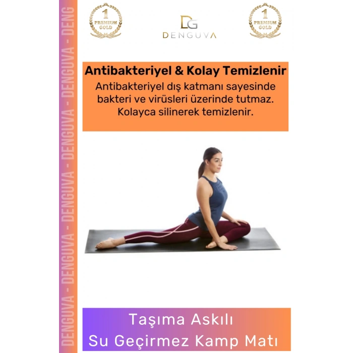 #KampMatı Taşıma Askılı Dayanıklı Kamp Pilates Yoga Spor Fitness Egzersiz Kaymaz Uyku Matı Yer Minderi