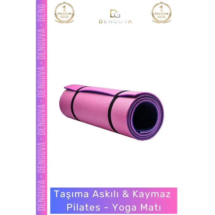 #YogaMİnderi Taşıma Askılı Dayanıklı Konfor Kamp Pilates Fitness Meditasyon Minderi 65mm Mat