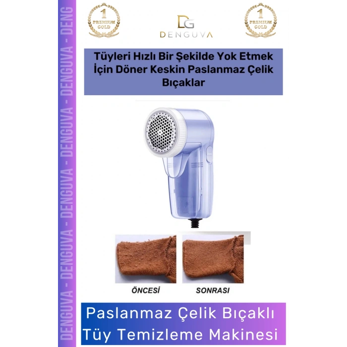 #TüyTemizlemeMakinesi Lüks Pilli Tiftik Kazak Giysi Yünü Toplama Alıcı Toplayıcı Mavi Tüy Temizleme Makinesi