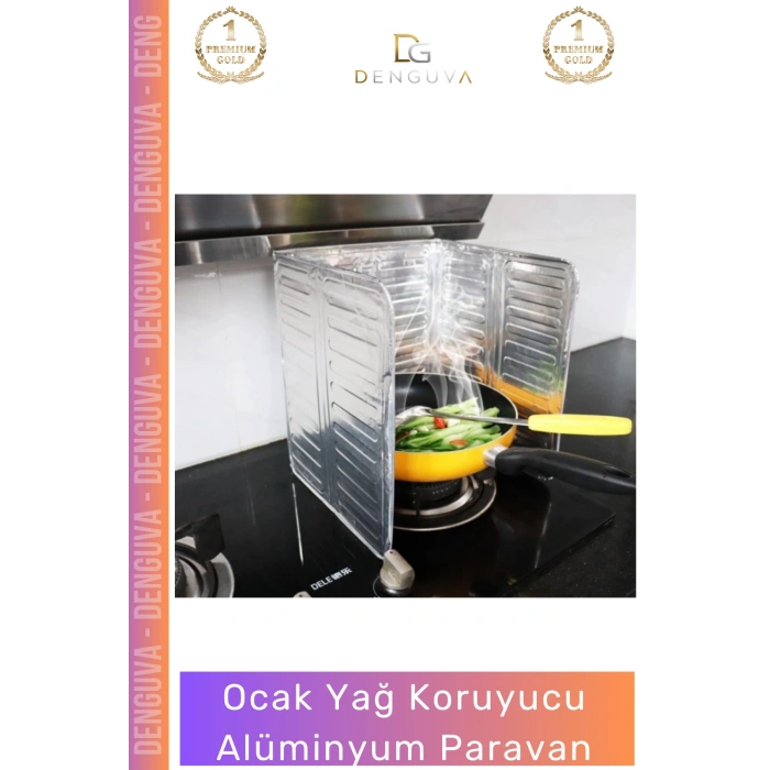 #YağKoruyucuParavan Katlanır Ocak Sıçrama Önleyici Isıya Dayanıklı Panel Tip Yağ Koruyucu Alüminyum Paravan