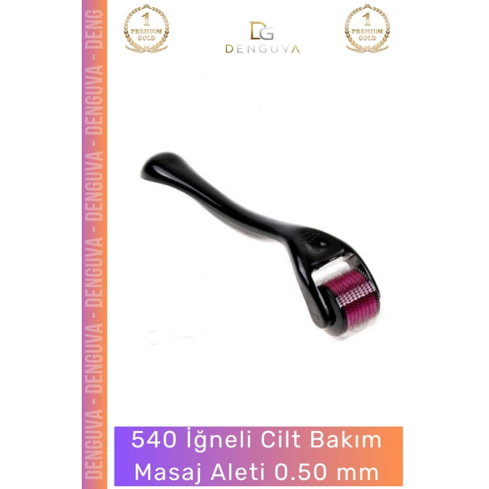 #CiltBakım Titanyum İğneli Derma Roller Cilt Bakım 540 İğne Anti Aging Yenileme Masaj Aleti 0,50 mm