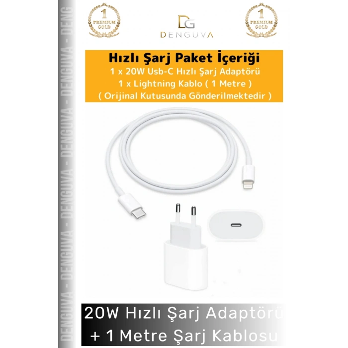 #ŞarjAdaptör 20W Hızlı Şarj Adaptör Seti Lightning Data Type C Kablosu 7 8 X 11 12 13 14 15 Plus Pro