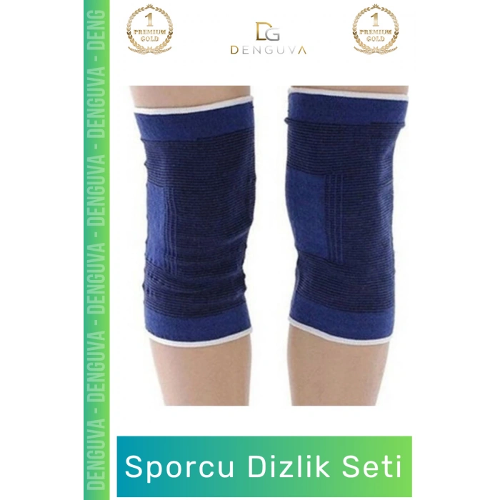 #ElastikBandaj Kompresyon Destekli Ortopedik Isı Koruyucu Esnek Rehabilitasyon Sporcu Dizlik 2li Set