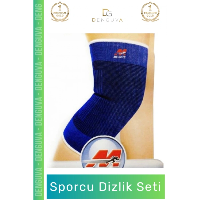 #ElastikBandaj Kompresyon Destekli Ortopedik Isı Koruyucu Esnek Rehabilitasyon Sporcu Dizlik 2li Set