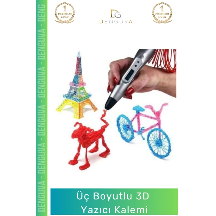 #ÇocukYazıKalemi Profesyonel Tasarım PLA ABS Filamentli Güvenli Çocuk Hobi Boyutlu Çizim Yazıcı Kalemi