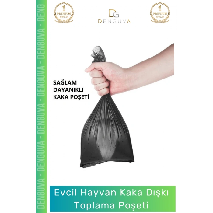 #EvcilHayvanDışkıTorbası Köpek Kaka Toplama Hijyenik Sızdırmaz Doğa Dostu Poşeti Torbası 4 Paket 60 Adet Rulo