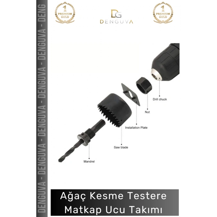 #MatkapUcuTakımı 16 Parça Panç Seti Metal Ahşap Plastik Alüminyum Delme Aparatı Kesme Matkap Ucu Takımı