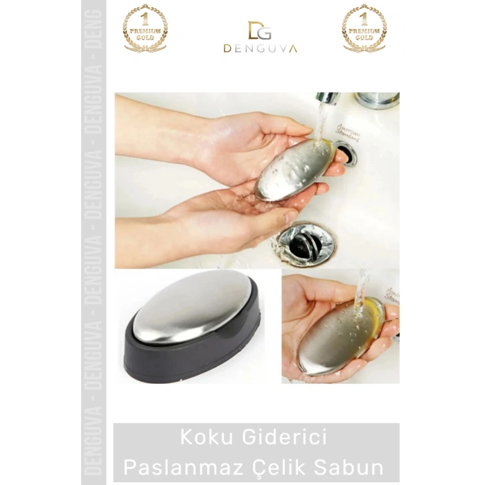 #MetalSabun Kaliteli Paslanmaz Çelik 304 Sınıfı Mutfak Soğan Sarımsak Balık Koku Giderici Metal Sabun - 1 Adet