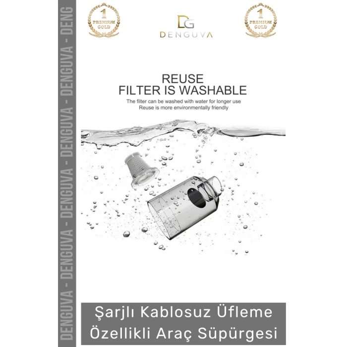 #AraçSüpürgesi Güçlü Emiş Performanslı USB Şarjlı Lityum Bataryalı Katlanabilir Akülü Araç Süpürgesi