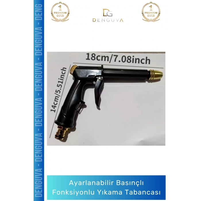 #BasınçlıYıkamaTabancası Ayarlanabilir Basınçlı Profesyonel Bahçe Sulama Fonksiyonlu Araba Yıkama Tabancası