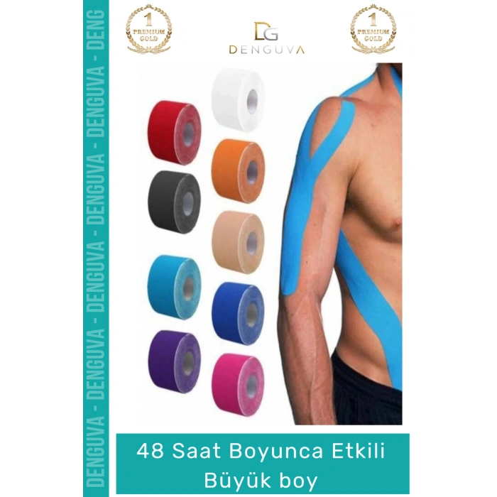 #AğrıBandı Kırmızı Kore Ginsengli Gümüş İyonlu Glukozaminli Destekleyici Ağrı IsıI Bandı 5cm x 5m