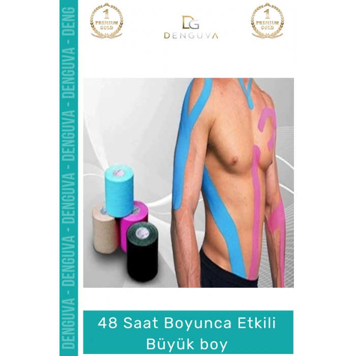#AğrıBandı Kırmızı Kore Ginsengli Gümüş İyonlu Glukozaminli Destekleyici Ağrı IsıI Bandı 5cm x 5m