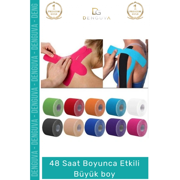 #AğrıBandı Kırmızı Kore Ginsengli Gümüş İyonlu Glukozaminli Destekleyici Ağrı IsıI Bandı 5cm x 5m