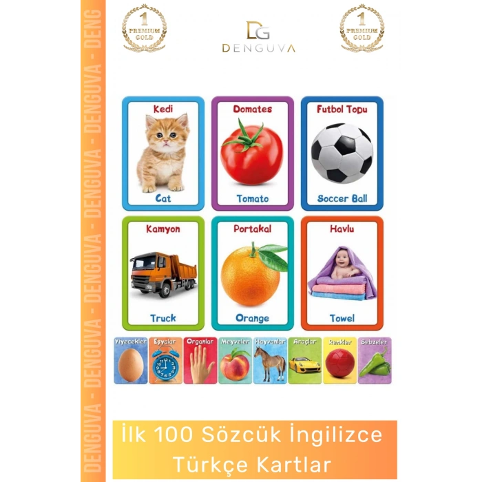 #EğiticiSözlük İlk 100 Kelime Eğitici Bebek Çocuk Okul Öncesi Zeka Geliştirici Sözcük İngilizce Türkçe