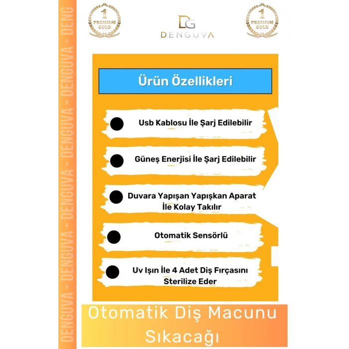 #DişfırçasıTutucusu Güneş Enerjili Akıllı Sterilizatör Diş Macunu Dispenseri Delmesiz Pratik 4 Adet Fırçalığı Tutucu