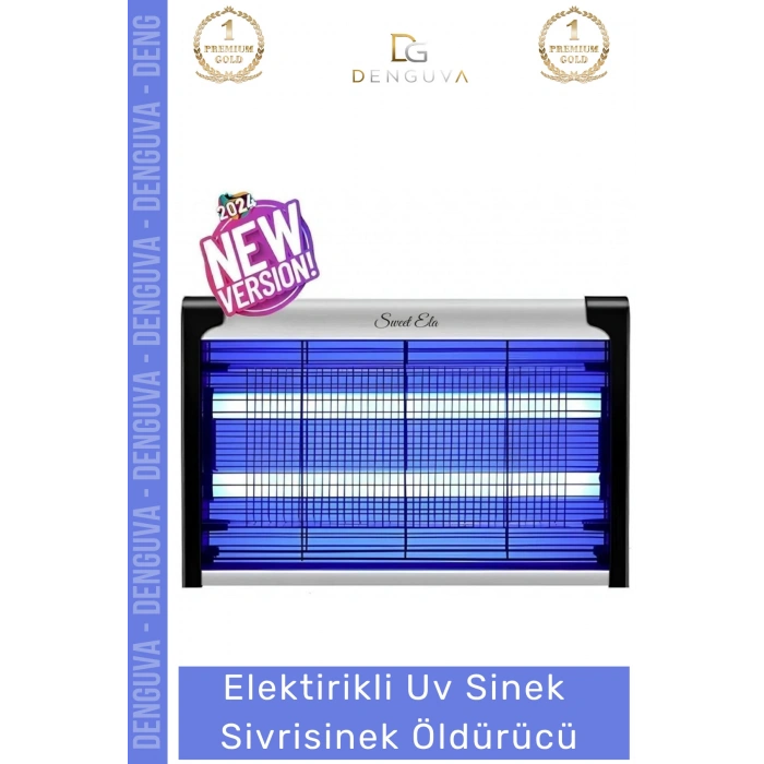#SinekÖldürücü 37x25cm 6w 2000v Çift Floresan Mor Işık Etkili Kaliteli Askılı Sinek Sivrisinek Öldürücü