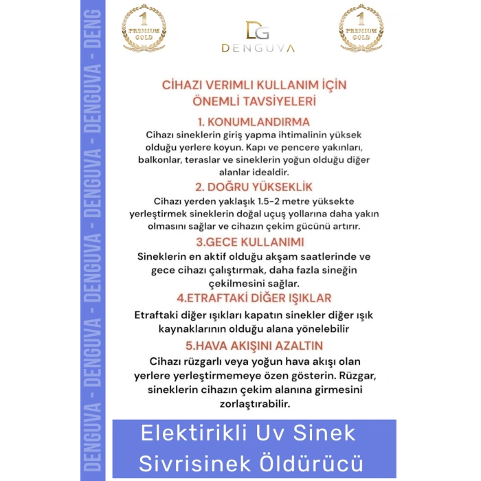 #SinekÖldürücü 37x25cm 6w 2000v Çift Floresan Mor Işık Etkili Kaliteli Askılı Sinek Sivrisinek Öldürücü