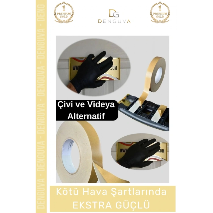 #KöpükBant Güçlü Yapışkanlı 18mm 2 Metre Duvar Tablo Poster Montaj Rulo Çift Taraflı Köpük Bant