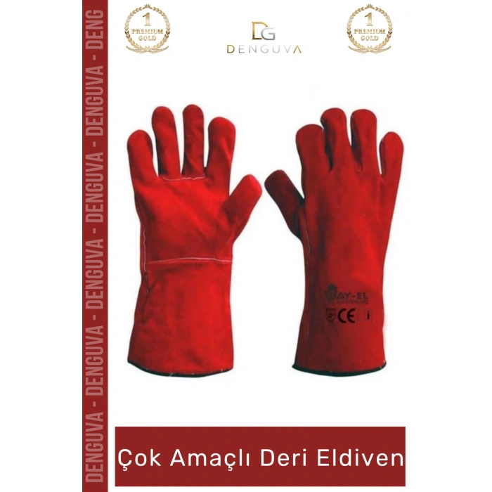 #YanmazEldiven Isıya Dayanıklı Yanmaz Su Geçirmez Ergonomik Standart Sanayi İş Çok Amaçlı Deri Eldiven