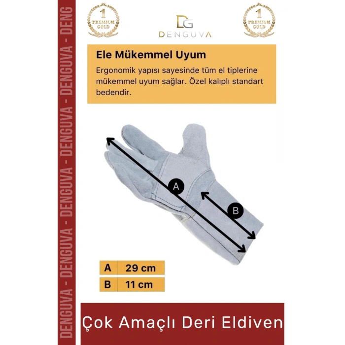 #YanmazEldiven Isıya Dayanıklı Yanmaz Su Geçirmez Ergonomik Standart Sanayi İş Çok Amaçlı Deri Eldiven